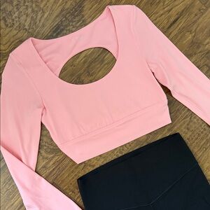 Aerie Cutout Long Sleeve Top